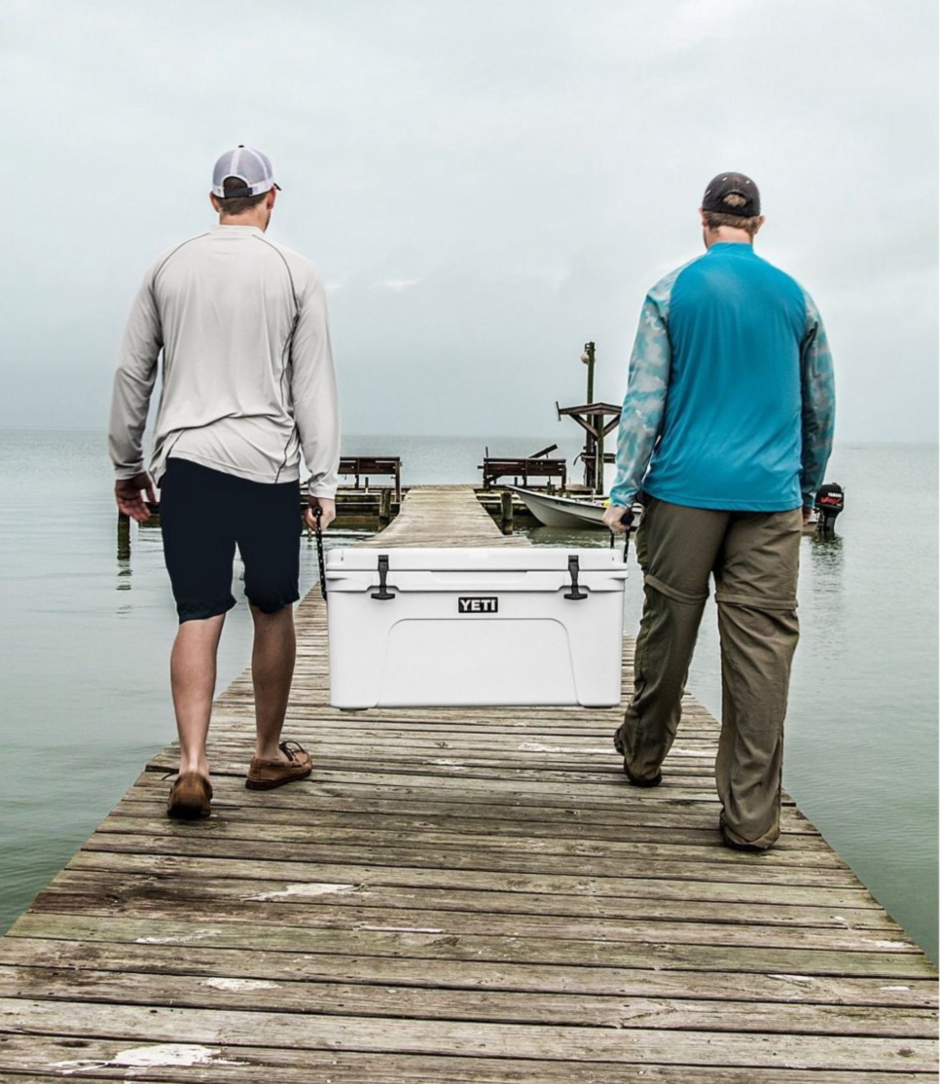 Yeti on dock