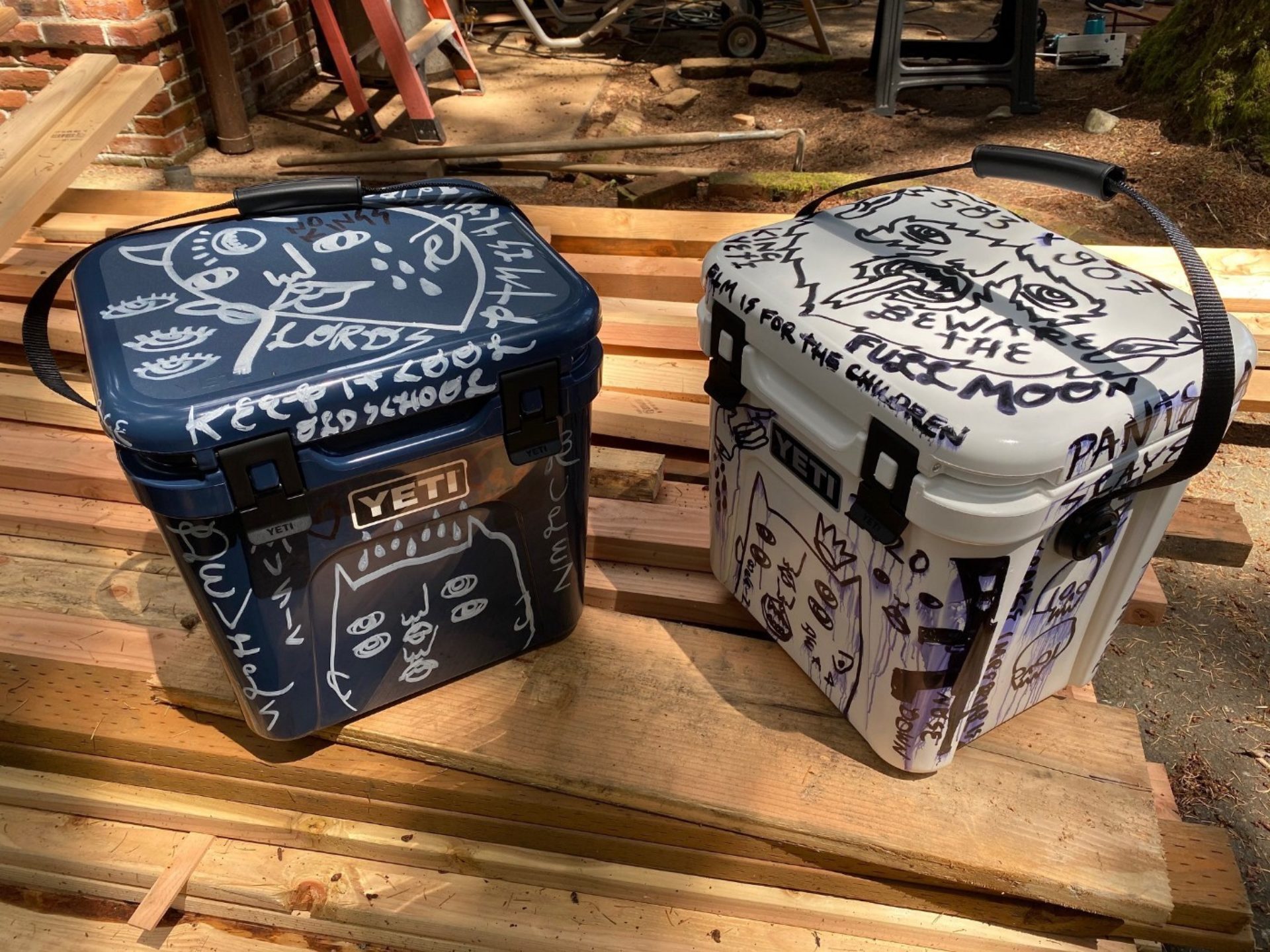 Custom painted hot sale yeti coolers